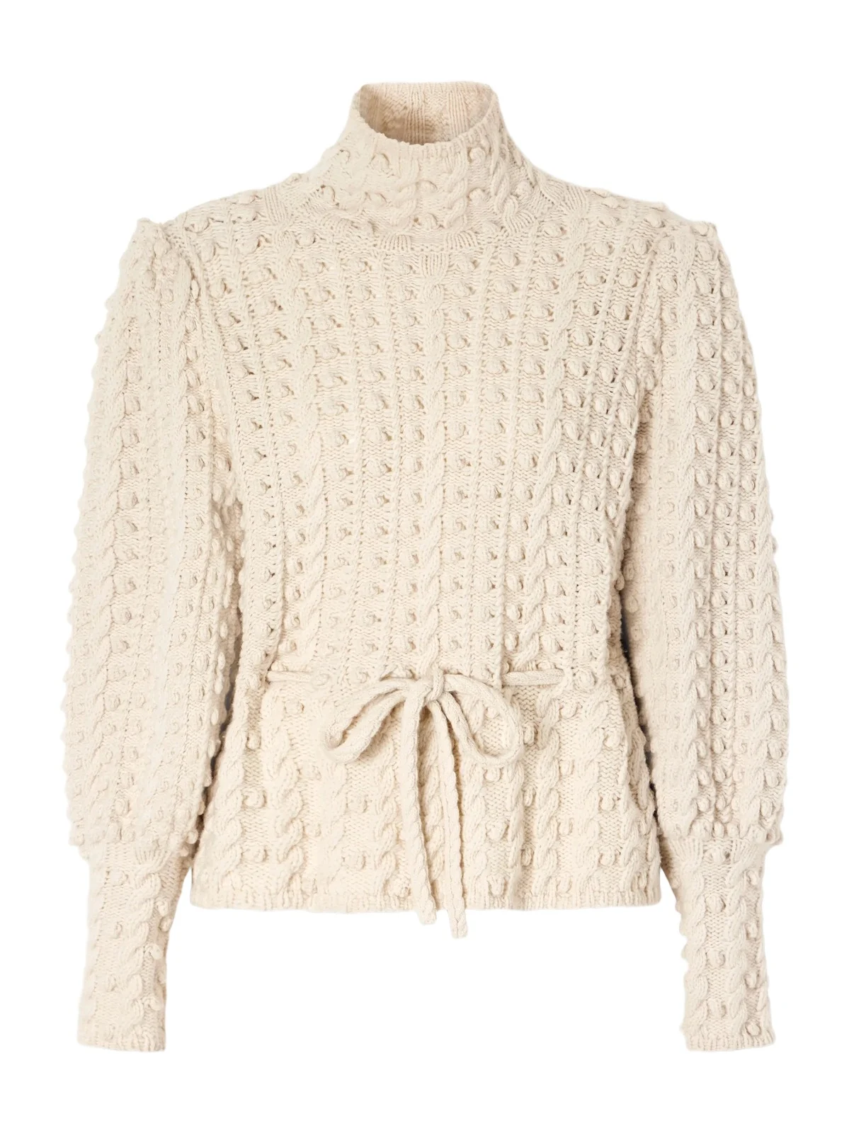 Valiant Tie-detailed Knitted Wool Turtleneck Sweater Valiant Tie-detailed Knitted Wool Turtleneck Sweater