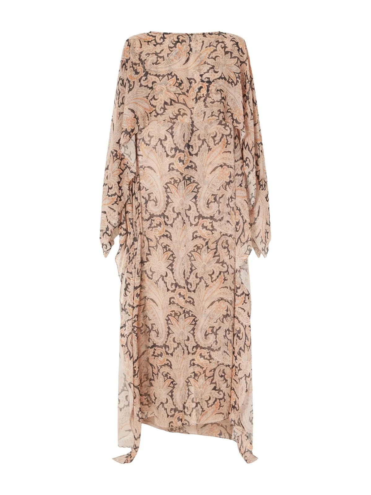 Valiant Cape-effect Printed Chiffon Maxi Dress Valiant Cape-effect Printed Chiffon Maxi Dress