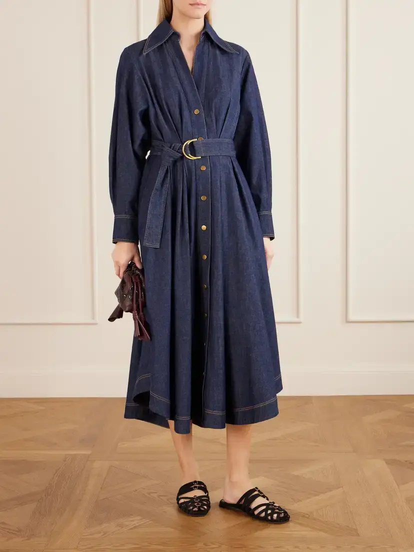 Zimmermann Belted Denim Midi Dress | Thumbnail 2 Zimmermann Belted Denim Midi Dress | Thumbnail 2