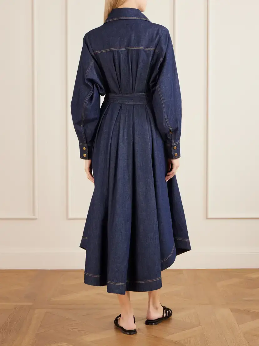Zimmermann Belted Denim Midi Dress | Thumbnail 3 Zimmermann Belted Denim Midi Dress | Thumbnail 3