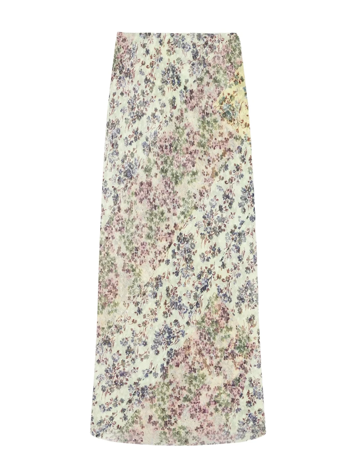 Dries Van Noten Floral-print Jacquard Georgette Midi Skirt