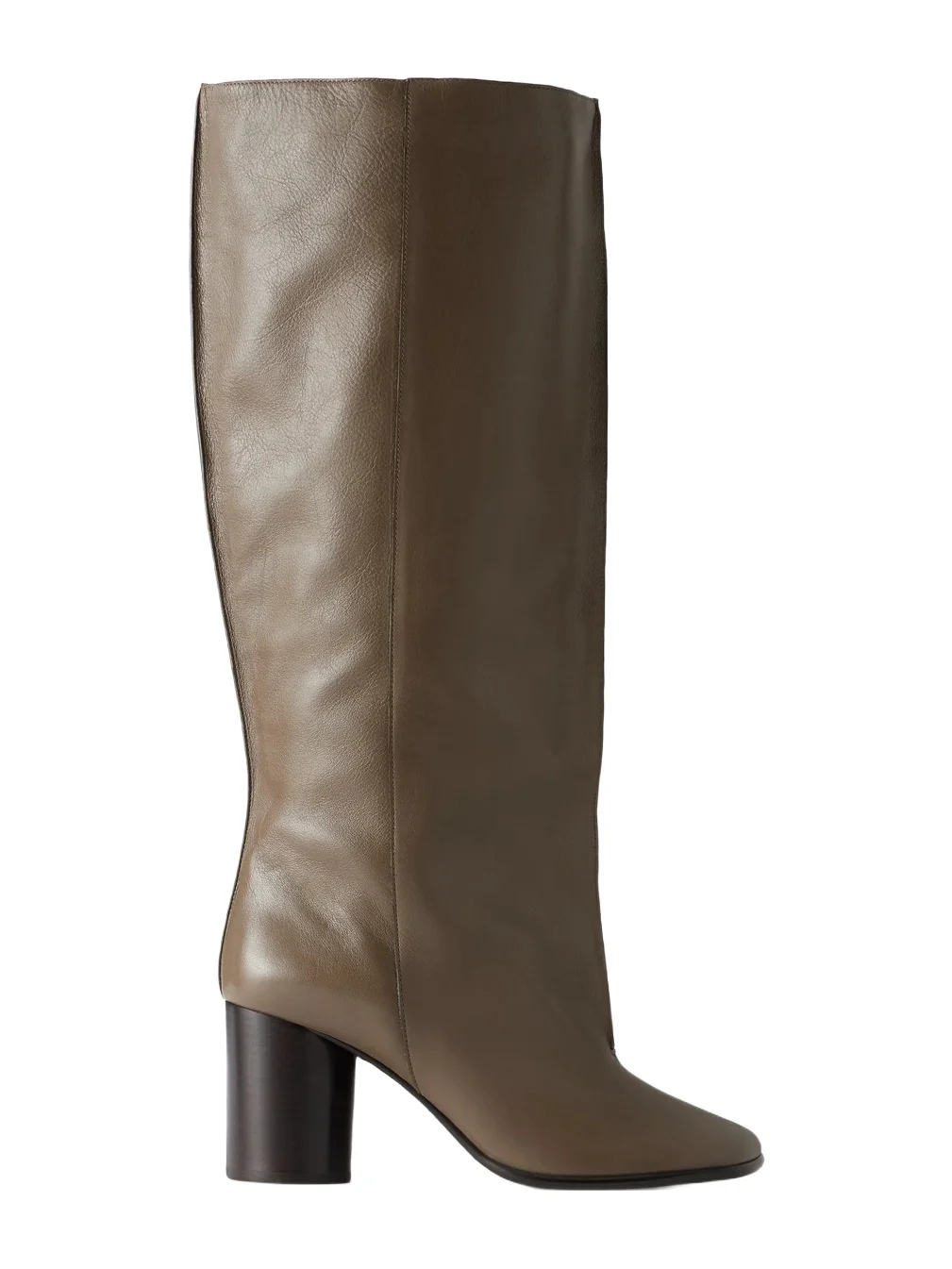 Crease Leather Knee Boots Crease Leather Knee Boots