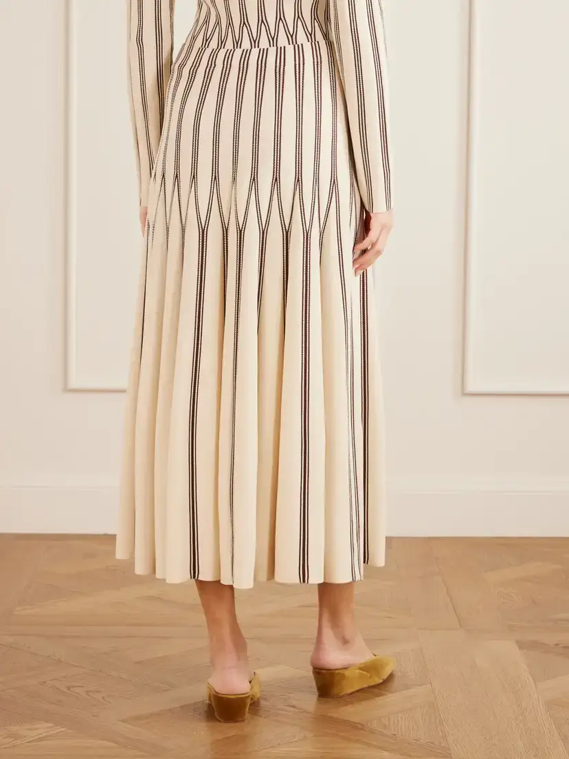 Zimmermann Valiant Striped Knitted Midi Skirt | Thumbnail 3 Zimmermann Valiant Striped Knitted Midi Skirt | Thumbnail 3