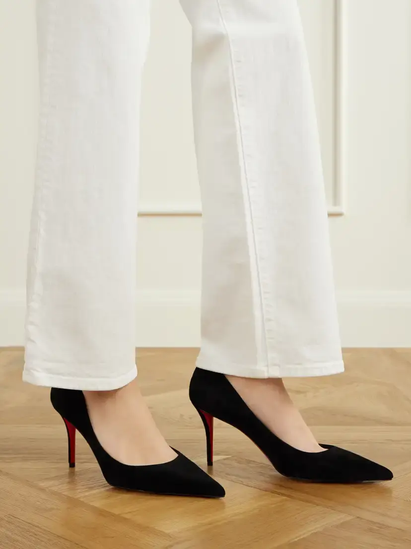 Christian Louboutin Miss Z 80 Suede Pumps | Thumbnail 2