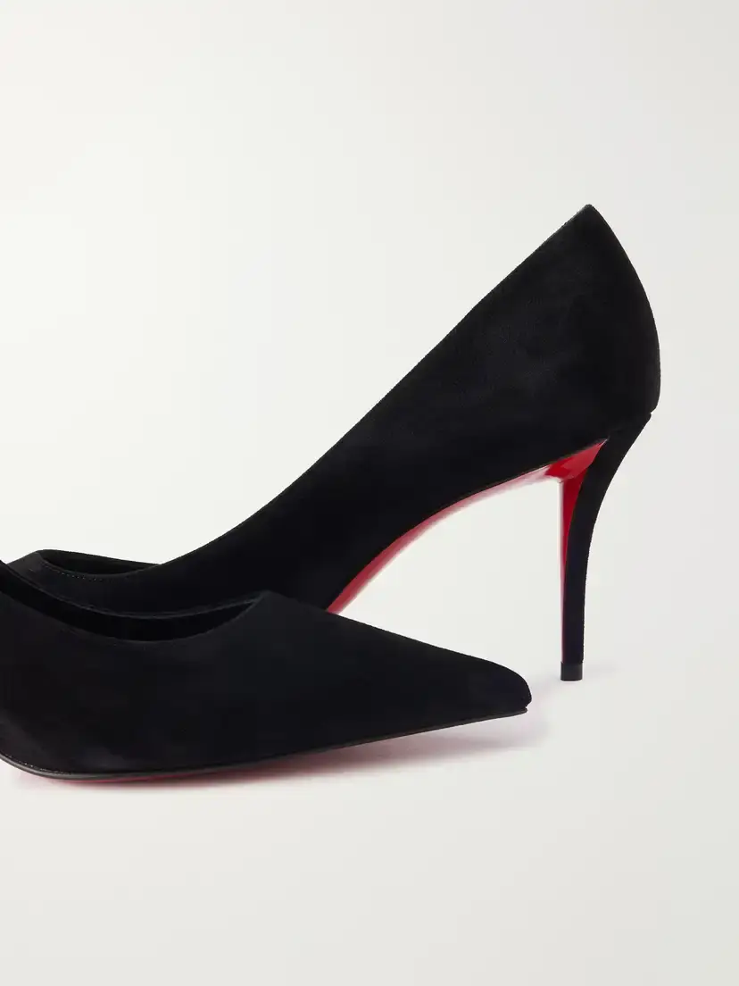 Christian Louboutin Miss Z 80 Suede Pumps | Thumbnail 5