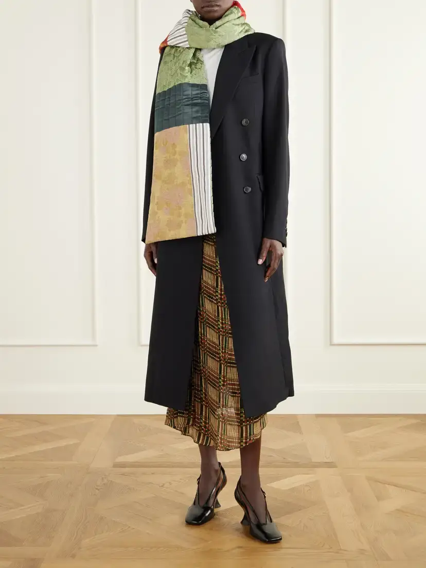 Dries Van Noten Patchwork Quilted Scarf | Thumbnail 2 Dries Van Noten Patchwork Quilted Scarf | Thumbnail 2