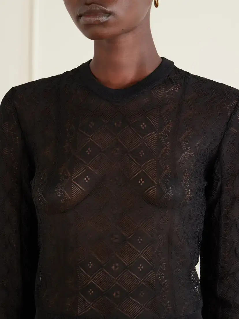 Dolce & Gabbana Crochet Sweater | Thumbnail 4