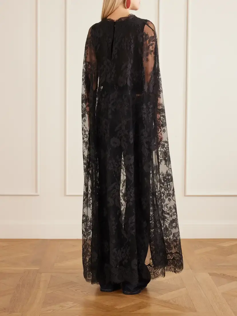 Zimmermann Valiant Cropped Cape-effect Lace Blouse | Thumbnail 3 Zimmermann Valiant Cropped Cape-effect Lace Blouse | Thumbnail 3