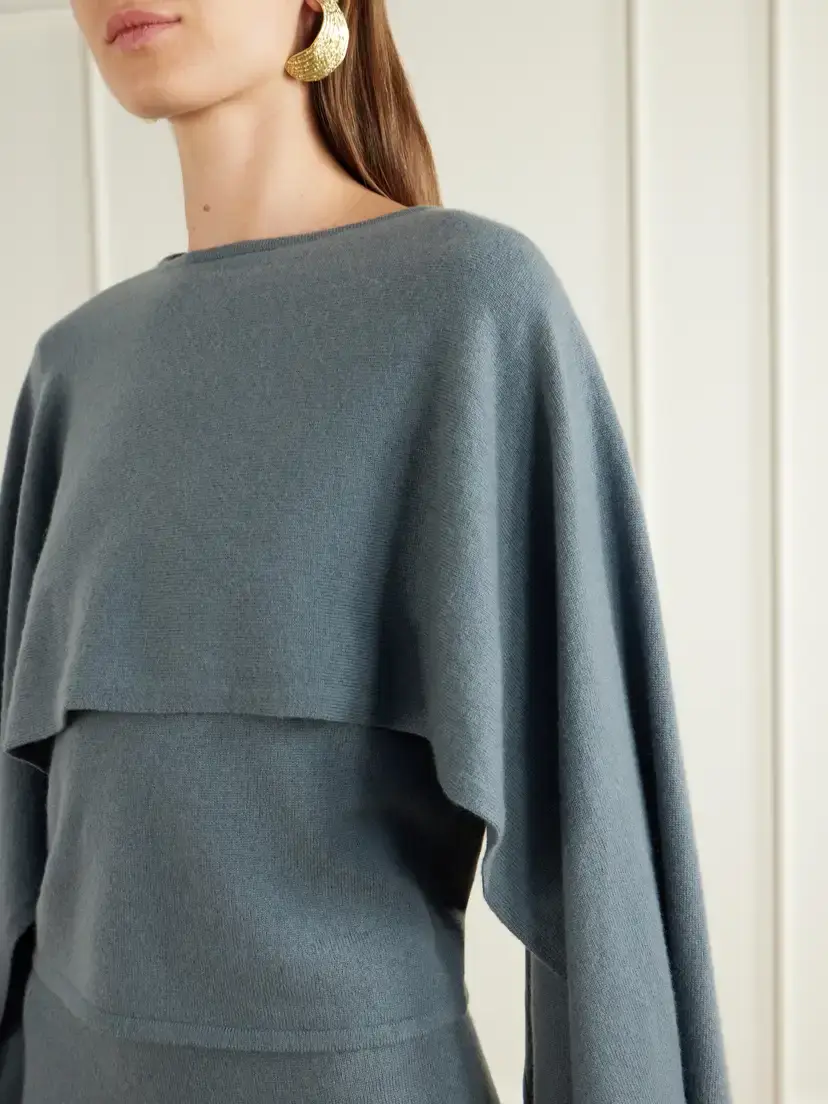 Zimmermann Valiant Draped Wool And Cashmere-blend Sweater | Thumbnail 4 Zimmermann Valiant Draped Wool And Cashmere-blend Sweater | Thumbnail 4
