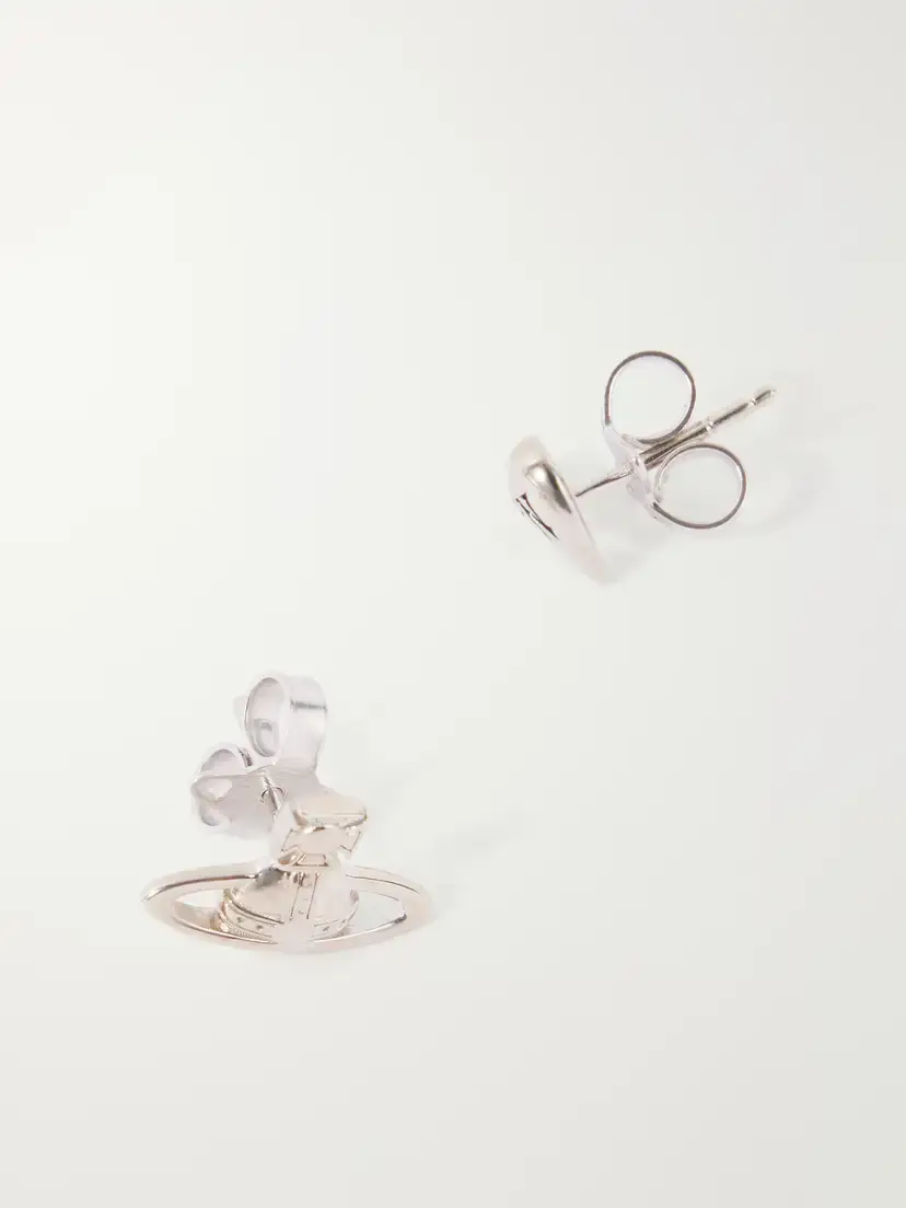 Vivienne Westwood Leodaria Logo Sterling Silver Earrings | Thumbnail 3 Vivienne Westwood Leodaria Logo Sterling Silver Earrings | Thumbnail 3