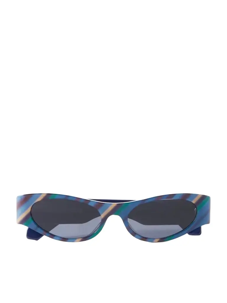 Loewe + Paula's Ibiza D-frame Striped Acetate Sunglasses | Image 1 Loewe + Paula's Ibiza D-frame Striped Acetate Sunglasses | Image 1