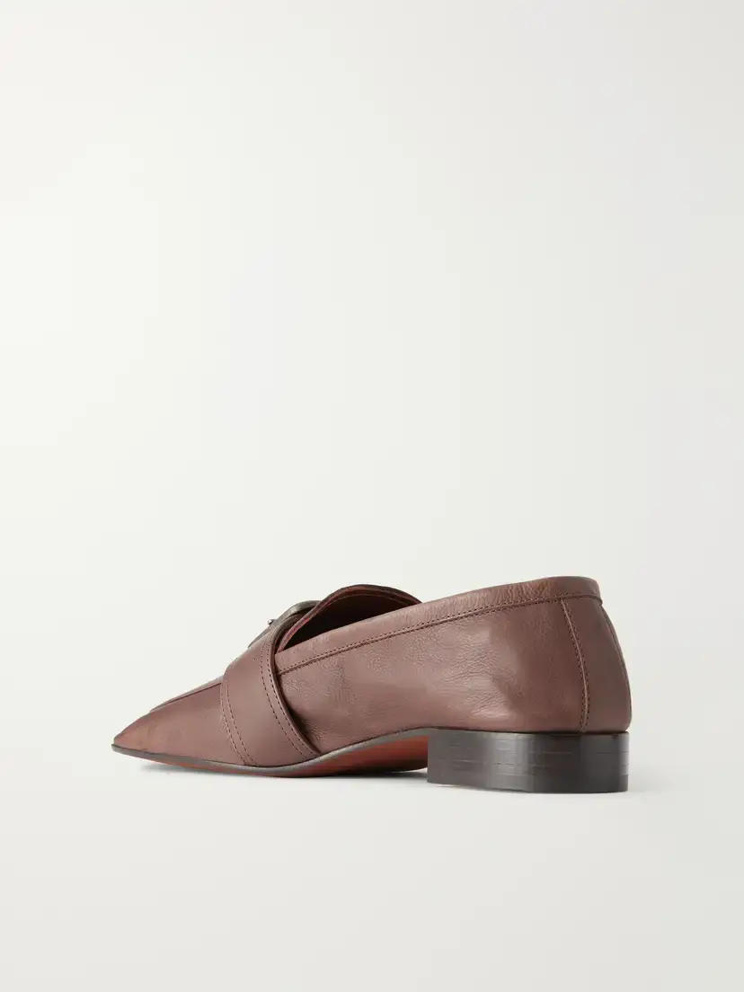 Dries Van Noten Buckle-detailed Leather Loafers | Thumbnail 3