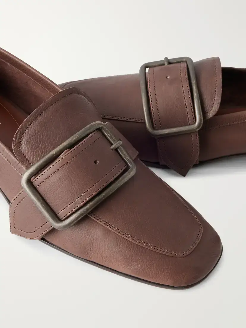 Dries Van Noten Buckle-detailed Leather Loafers | Thumbnail 5