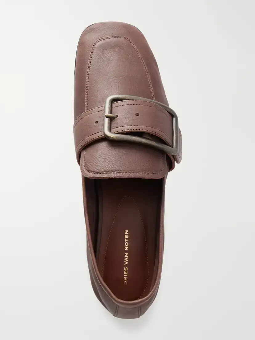 Dries Van Noten Buckle-detailed Leather Loafers | Thumbnail 6
