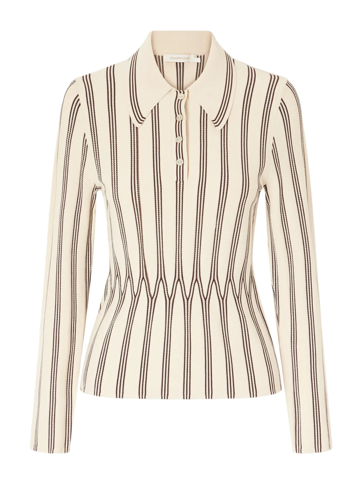 Valiant Striped Knitted Polo Sweater Valiant Striped Knitted Polo Sweater