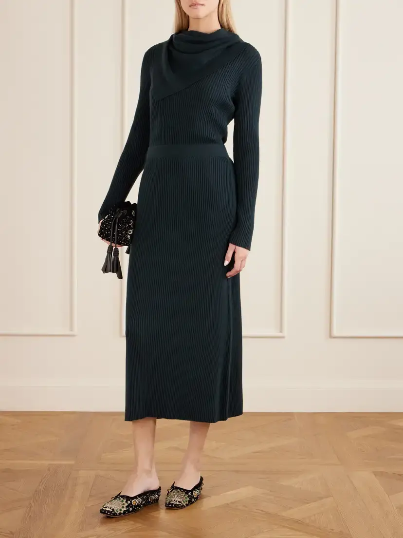 Zimmermann Valiant Knitted Wool Midi Skirt | Thumbnail 2