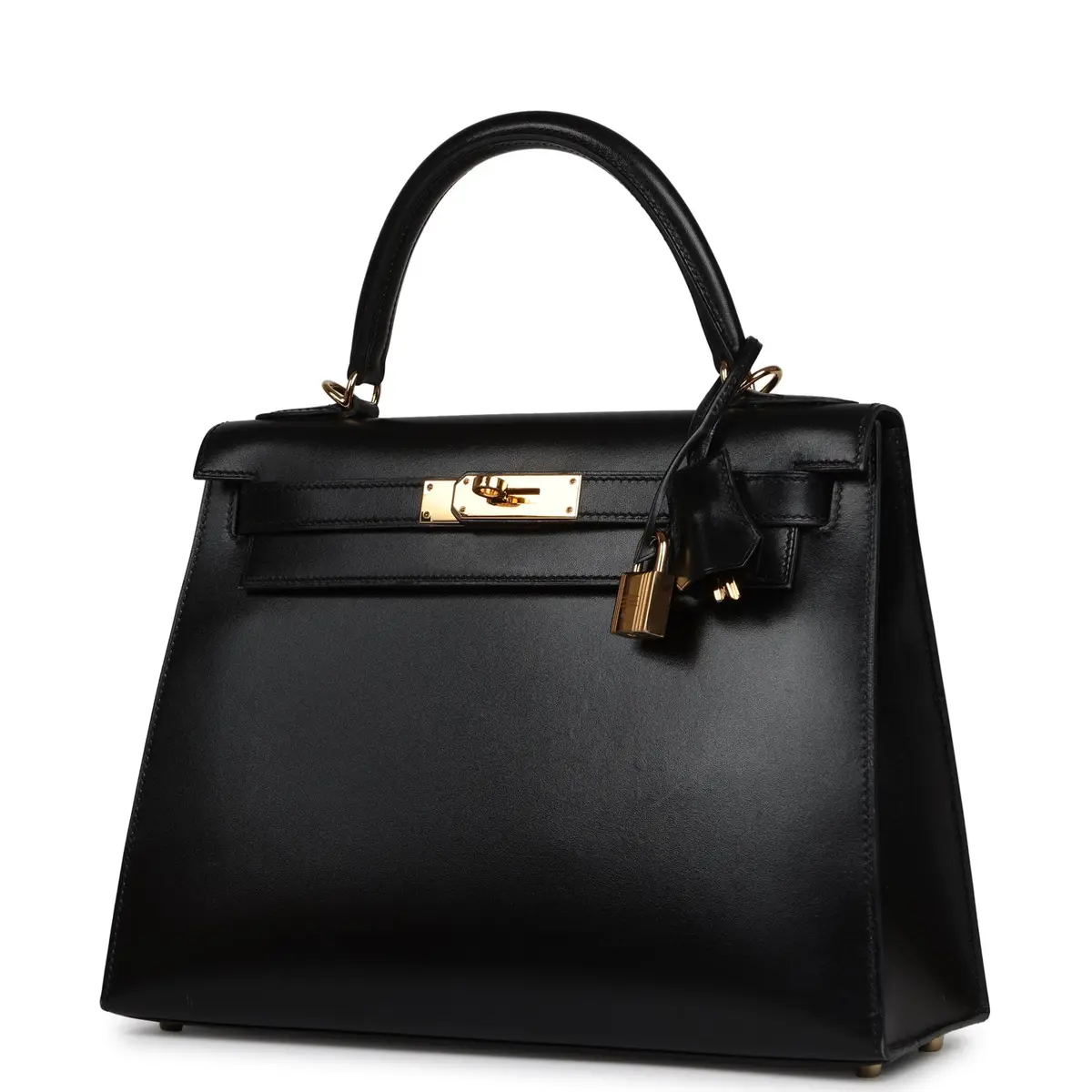 HERMÈS Pre-owned Hermes Kelly Sellier 28 Black Box Gold Hardware | Thumbnail 5 HERMÈS Pre-owned Hermes Kelly Sellier 28 Black Box Gold Hardware | Thumbnail 5