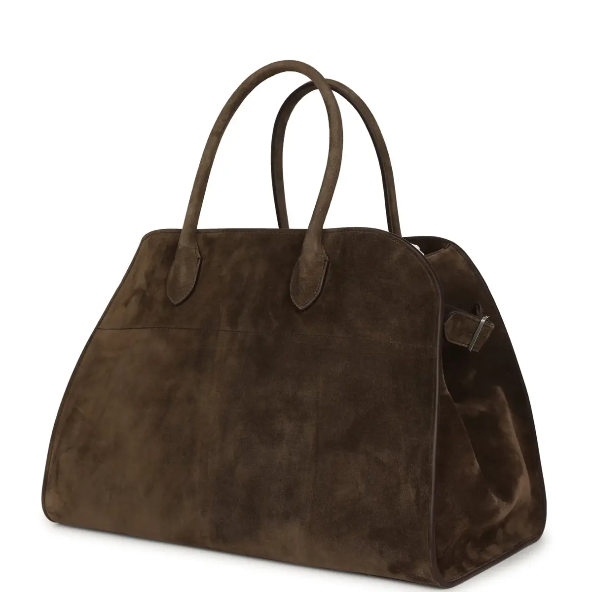 The Row The Row Soft Margaux 15 Bag Nut Brown Suede Silver Hardware | Thumbnail 4 The Row The Row Soft Margaux 15 Bag Nut Brown Suede Silver Hardware | Thumbnail 4