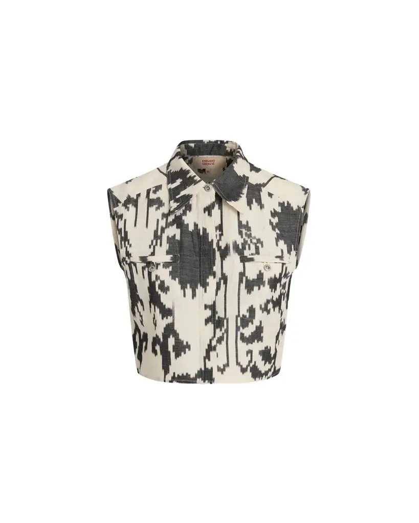 Emporio Sirenuse Caterina Top in Ikat Blossom | Image 1 Emporio Sirenuse Caterina Top in Ikat Blossom | Image 1