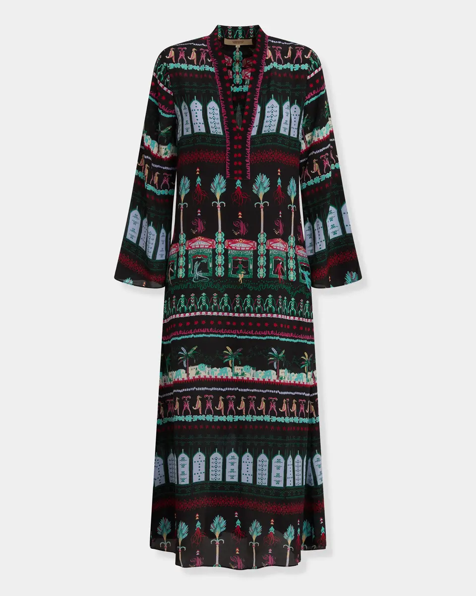 Emporio Sirenuse Jenna Caftan in Capri Proscenium Print | Thumbnail 2 Emporio Sirenuse Jenna Caftan in Capri Proscenium Print | Thumbnail 2