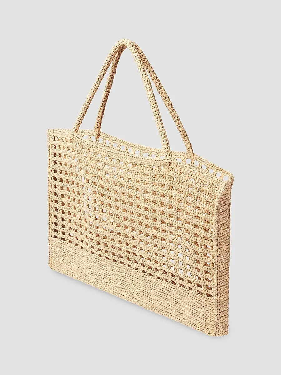 A.L.C. A. L.C. Women's Lucy Woven Paper Yarn Tote Bag | Thumbnail 3 A.L.C. A. L.C. Women's Lucy Woven Paper Yarn Tote Bag | Thumbnail 3