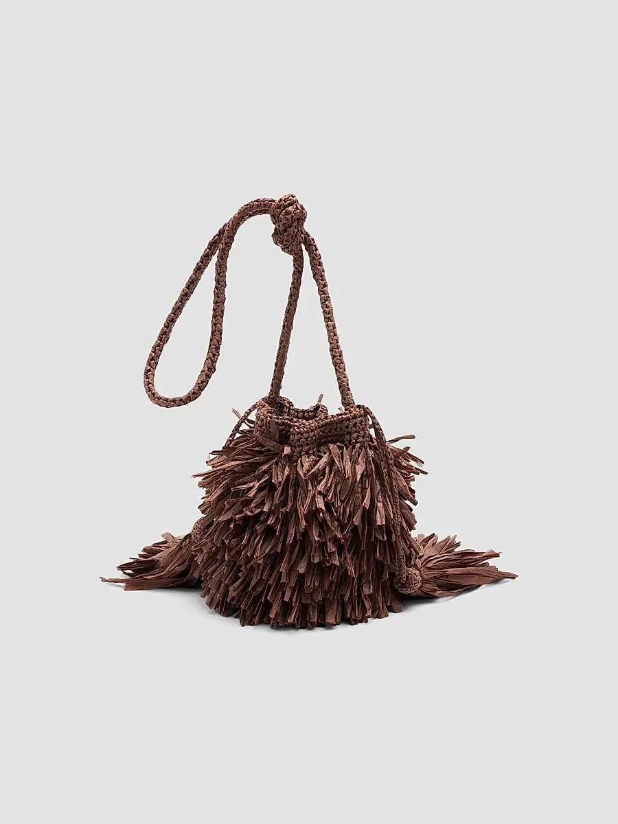A.L.C. A. L.C. Women's Sasha Fringed Paper Yarn Crossbody Bag | Thumbnail 3 A.L.C. A. L.C. Women's Sasha Fringed Paper Yarn Crossbody Bag | Thumbnail 3