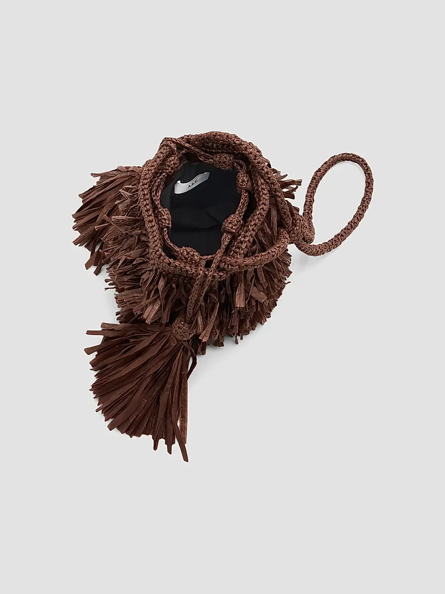 A.L.C. A. L.C. Women's Sasha Fringed Paper Yarn Crossbody Bag | Thumbnail 4 A.L.C. A. L.C. Women's Sasha Fringed Paper Yarn Crossbody Bag | Thumbnail 4