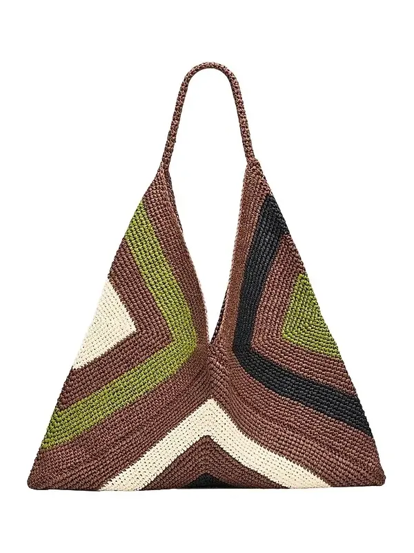 A. L.C. Women's Sid Woven Paper Yarn Shoulder Bag A. L.C. Women's Sid Woven Paper Yarn Shoulder Bag