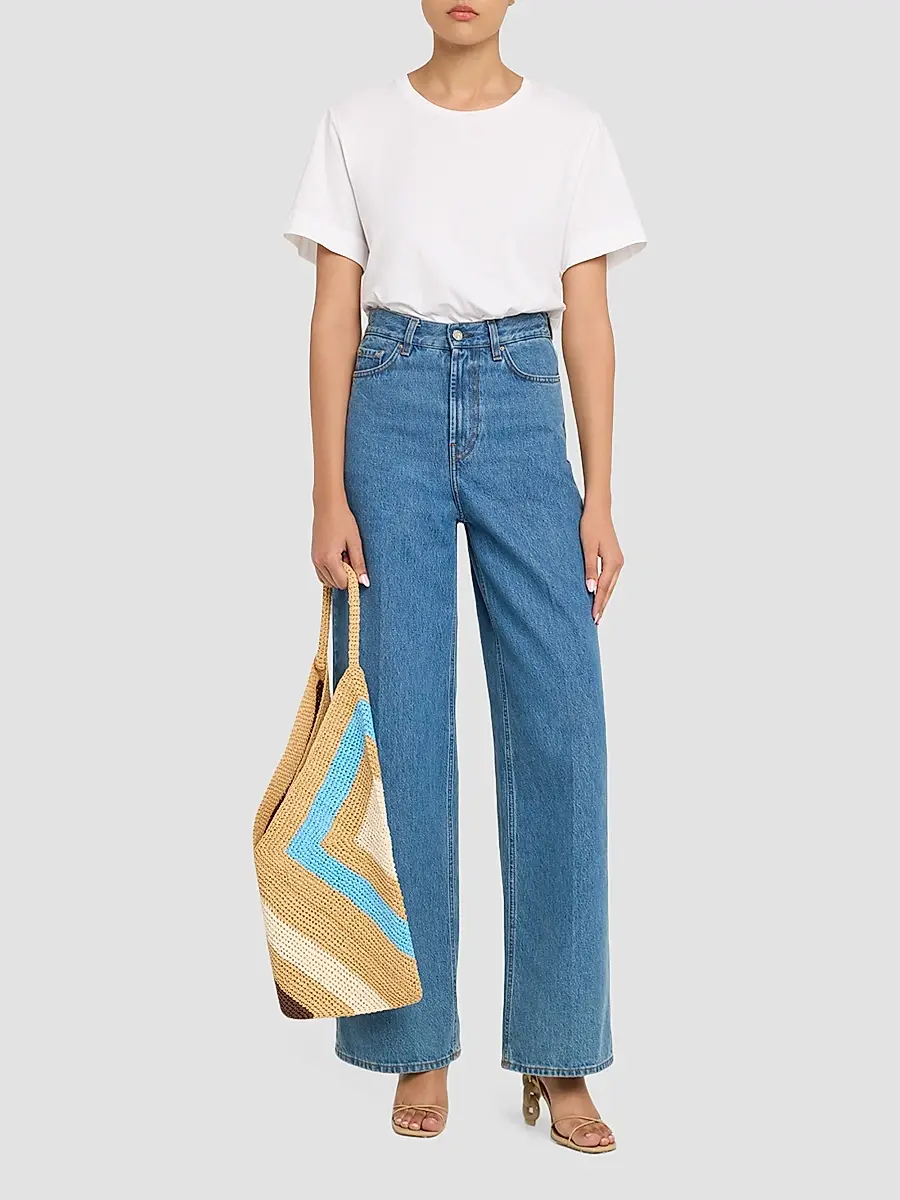 A.L.C. A. L.C. Women's Sid Woven Paper Yarn Shoulder Bag | Thumbnail 6 A.L.C. A. L.C. Women's Sid Woven Paper Yarn Shoulder Bag | Thumbnail 6