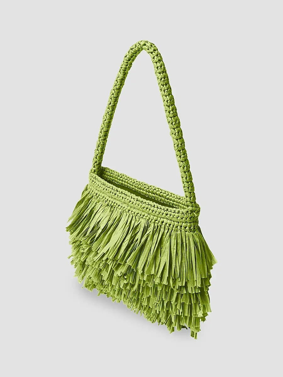 A.L.C. A. L.C. Women's Janie Fringed Woven Paper Shoulder Bag | Thumbnail 3 A.L.C. A. L.C. Women's Janie Fringed Woven Paper Shoulder Bag | Thumbnail 3
