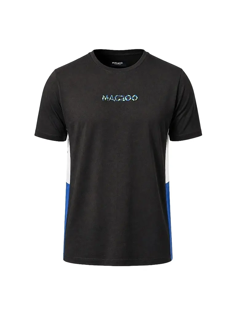 Maceoo Men's Resistance Embroidered T-Shirt - Black | Image 1 Maceoo Men's Resistance Embroidered T-Shirt - Black | Image 1