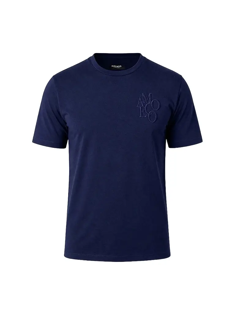 Maceoo Men's Resistance Embossed T-Shirt - Blue | Image 1 Maceoo Men's Resistance Embossed T-Shirt - Blue | Image 1