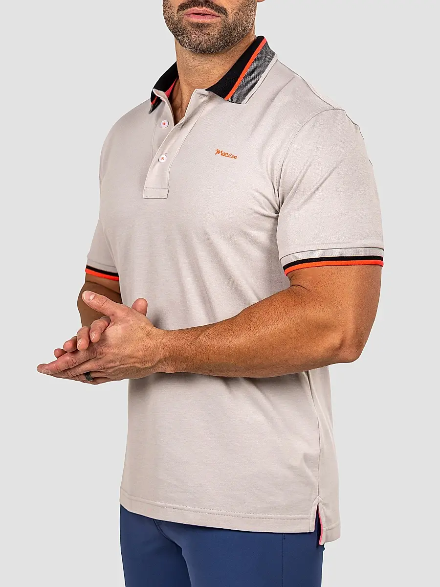 Maceoo Men's Tip Patch Polo Shirt | Thumbnail 4 Maceoo Men's Tip Patch Polo Shirt | Thumbnail 4
