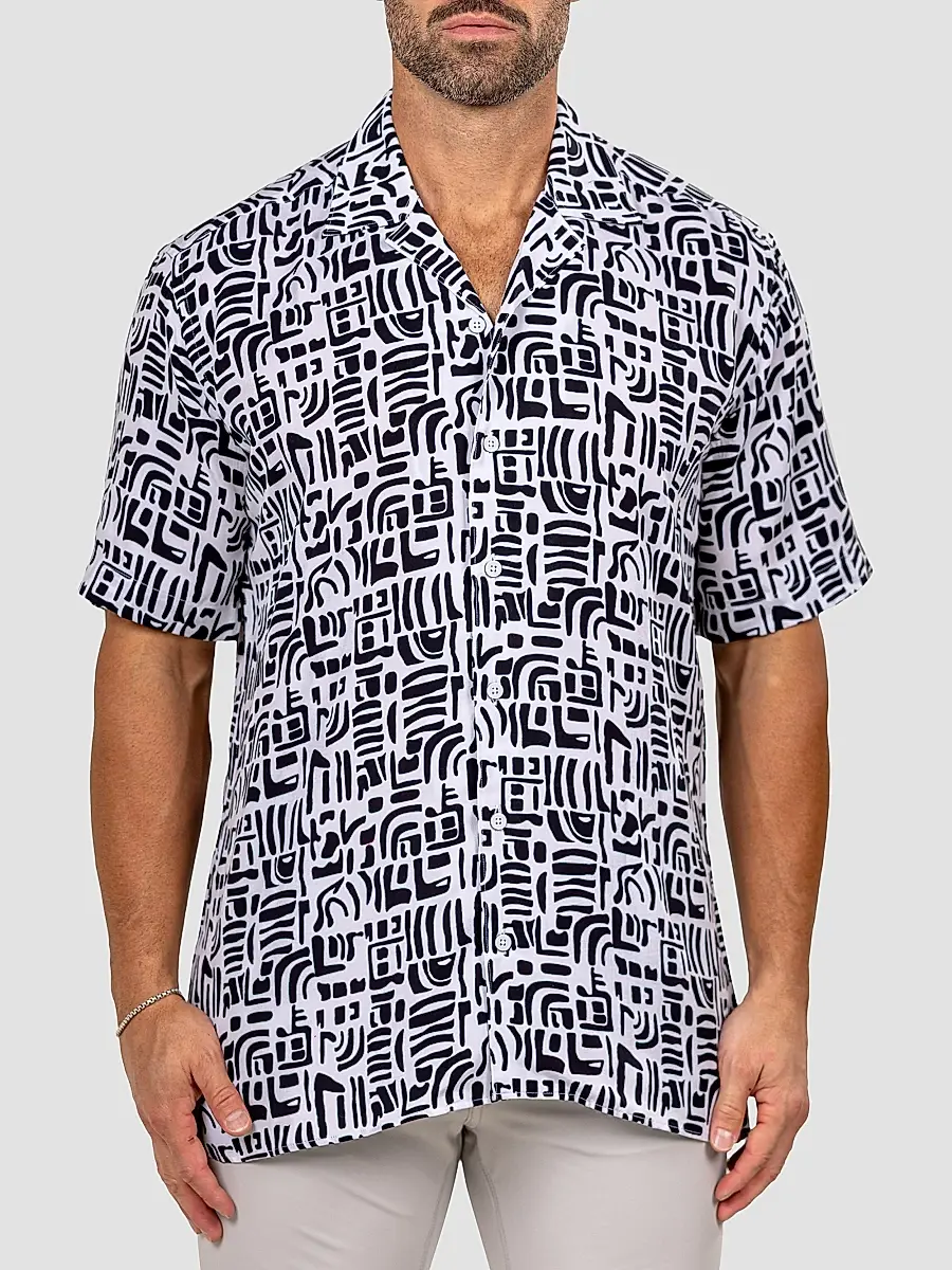 Maceoo Men's Apachi Marthyr Geo Shirt | Thumbnail 2