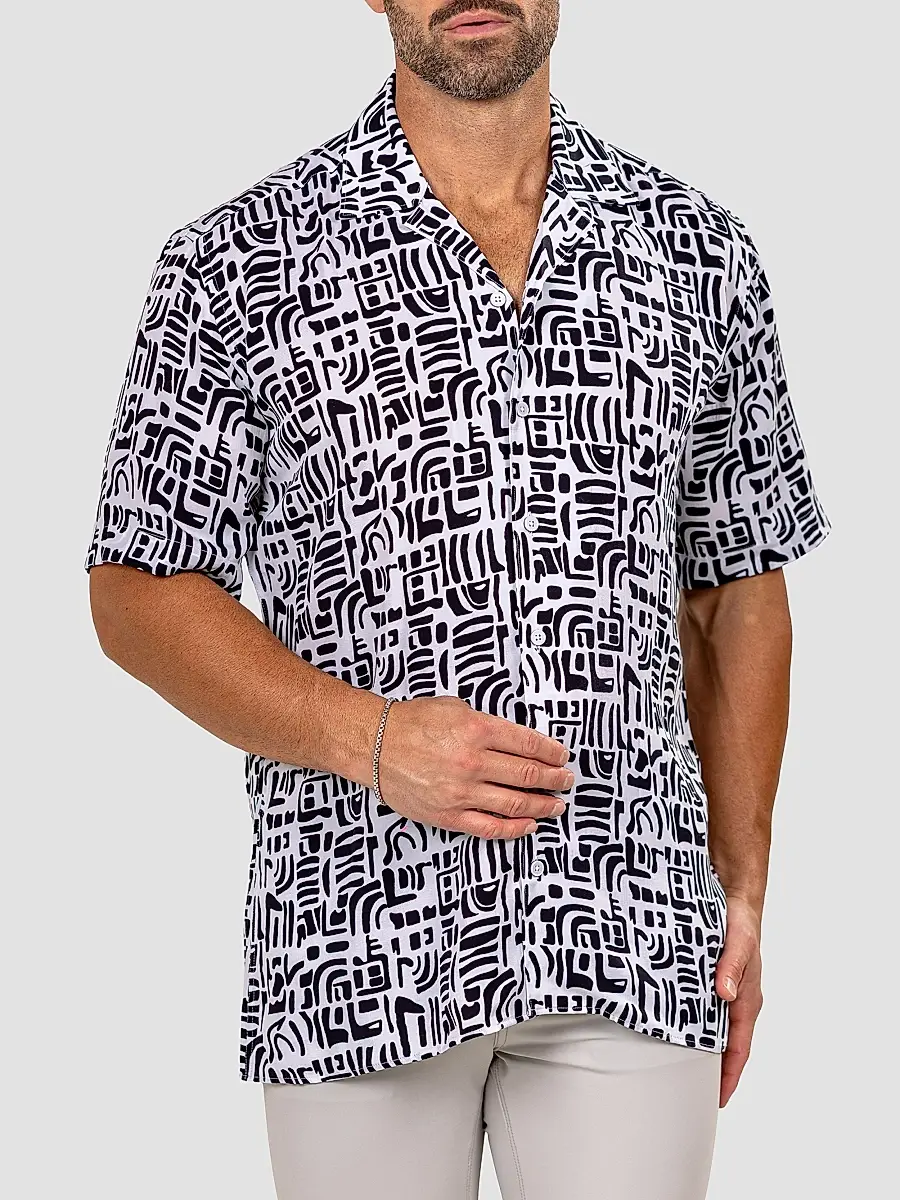 Maceoo Men's Apachi Marthyr Geo Shirt | Thumbnail 3