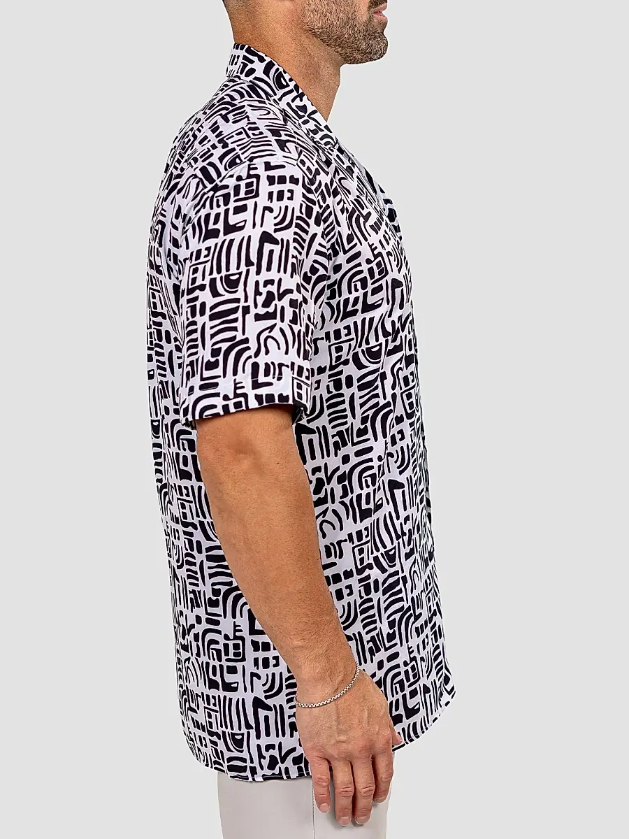 Maceoo Men's Apachi Marthyr Geo Shirt | Thumbnail 5