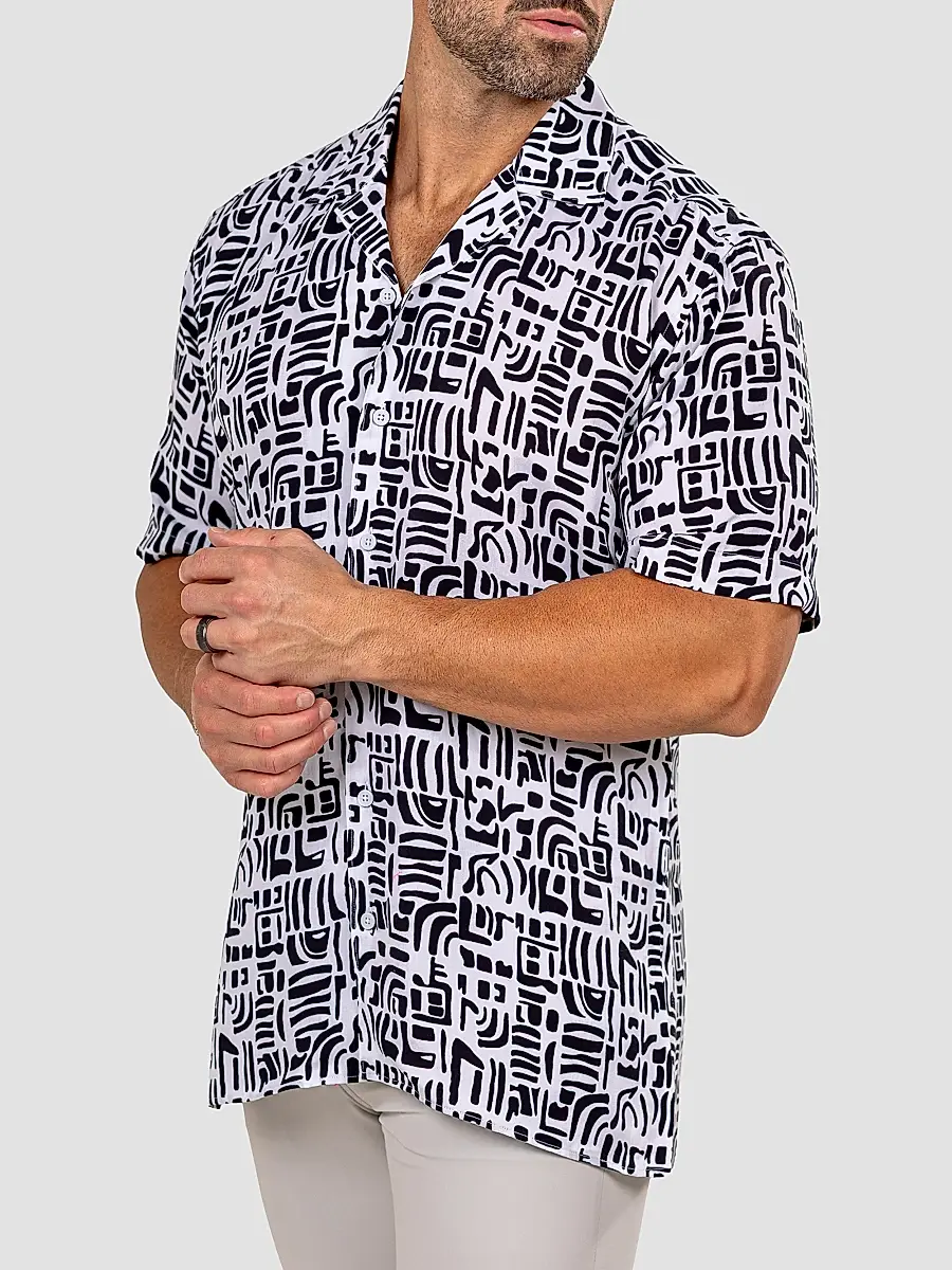 Maceoo Men's Apachi Marthyr Geo Shirt | Thumbnail 6