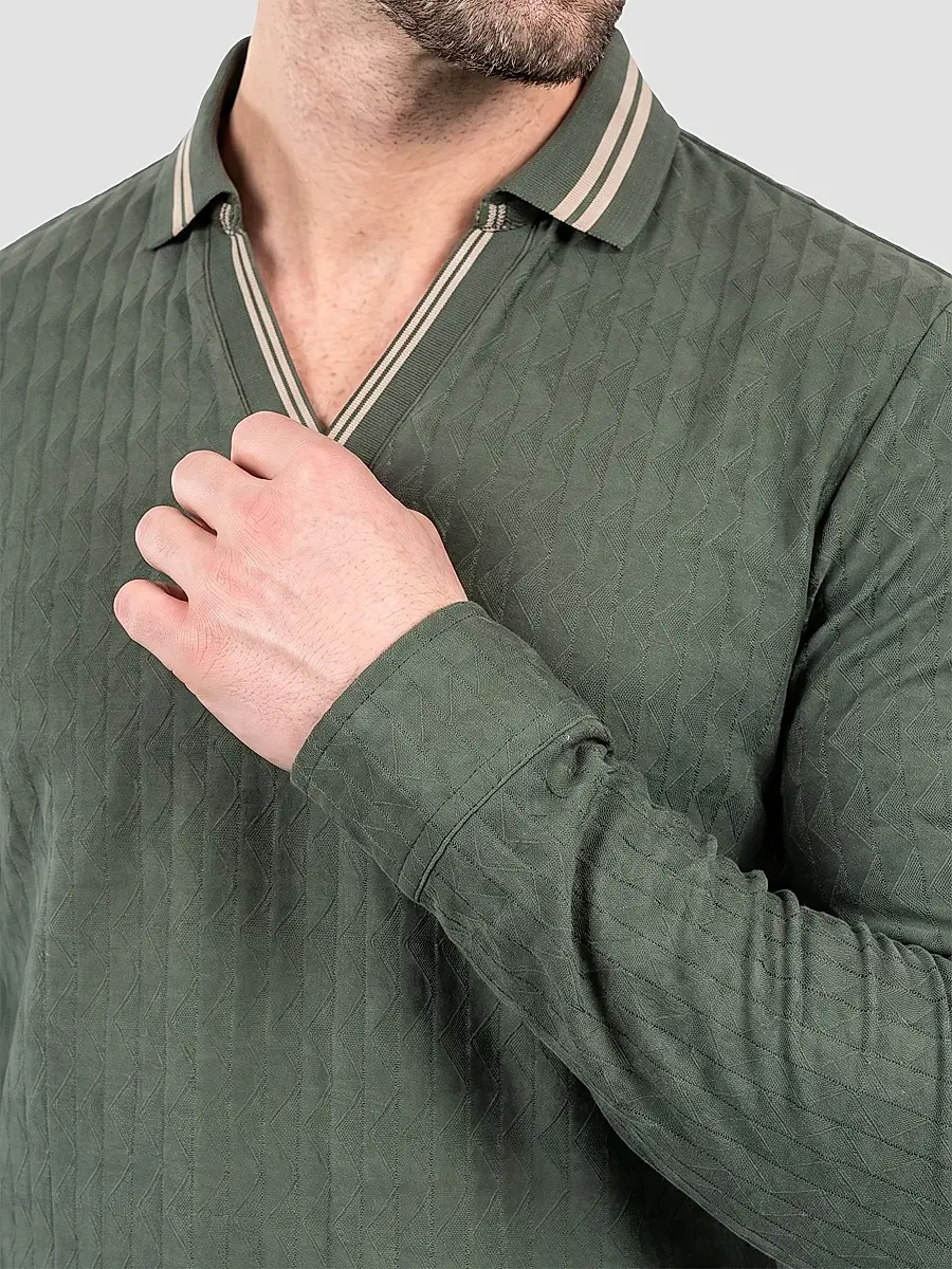 Maceoo Men's Knit Polo Shirt | Thumbnail 5 Maceoo Men's Knit Polo Shirt | Thumbnail 5