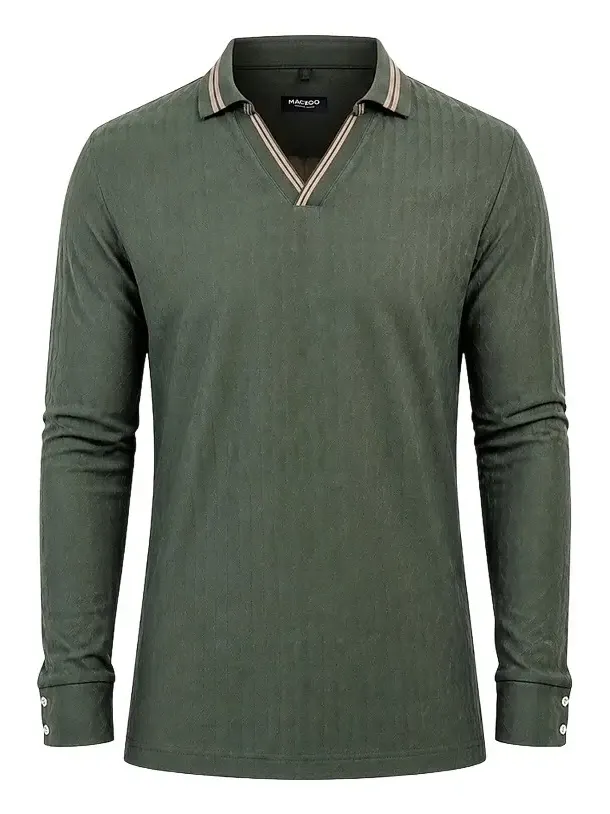 Maceoo Men's Knit Polo Shirt