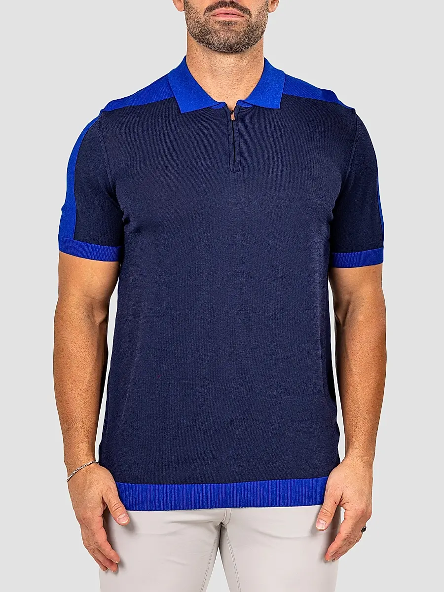 Maceoo Men's Knitted Marthyr Zip Sweater | Thumbnail 2