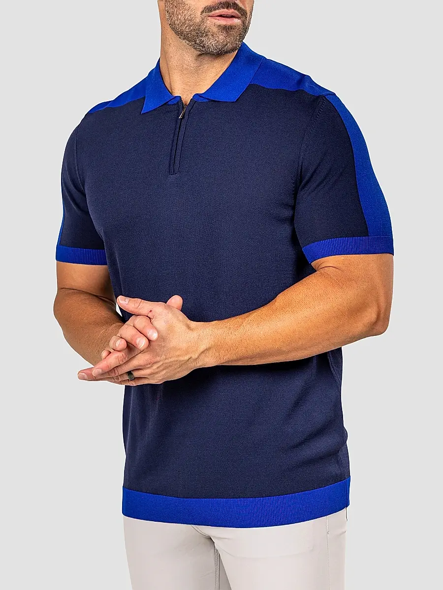 Maceoo Men's Knitted Marthyr Zip Sweater | Thumbnail 3
