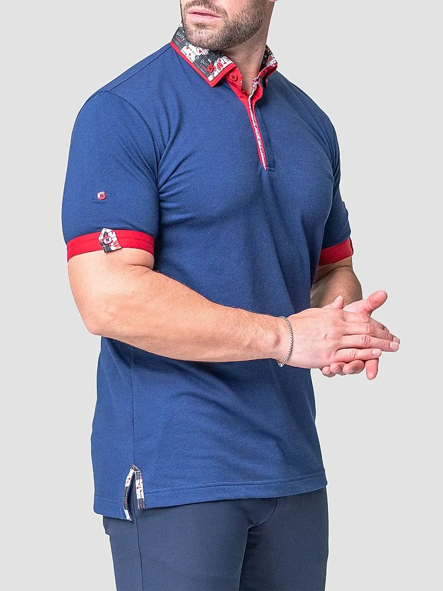 Maceoo Men's Mozart Solid Guilty Polo Shirt | Thumbnail 4 Maceoo Men's Mozart Solid Guilty Polo Shirt | Thumbnail 4