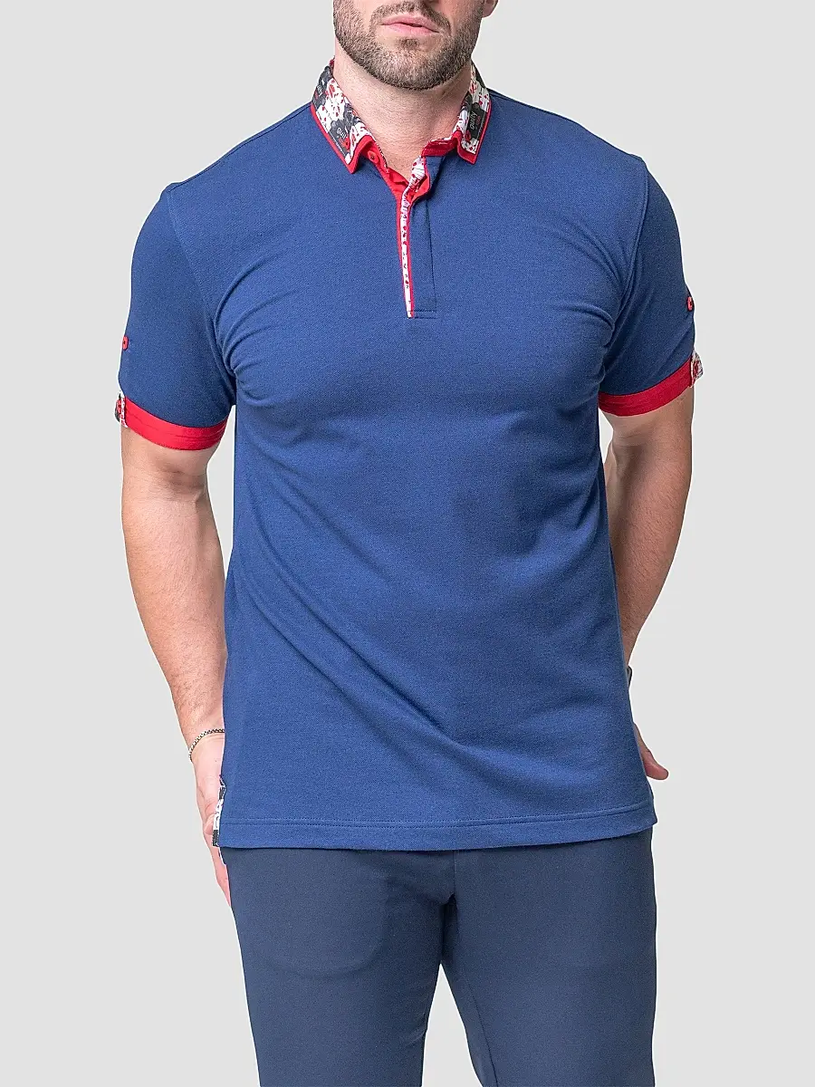 Maceoo Men's Mozart Solid Guilty Polo Shirt | Thumbnail 5 Maceoo Men's Mozart Solid Guilty Polo Shirt | Thumbnail 5