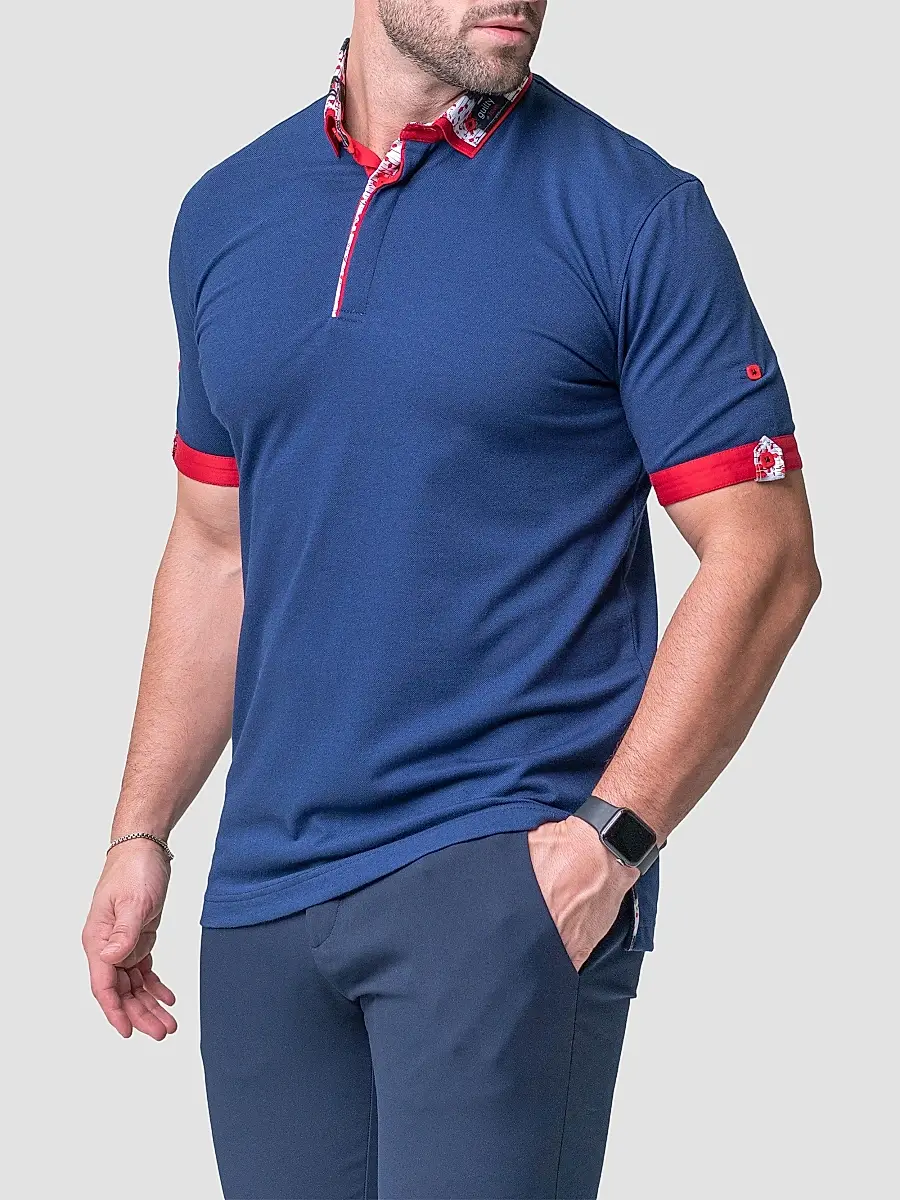 Maceoo Men's Mozart Solid Guilty Polo Shirt | Thumbnail 6 Maceoo Men's Mozart Solid Guilty Polo Shirt | Thumbnail 6