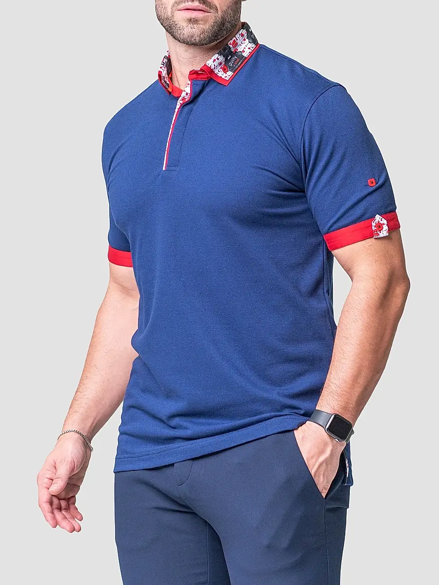 Maceoo Men's Mozart Solid Guilty Polo Shirt | Thumbnail 7 Maceoo Men's Mozart Solid Guilty Polo Shirt | Thumbnail 7