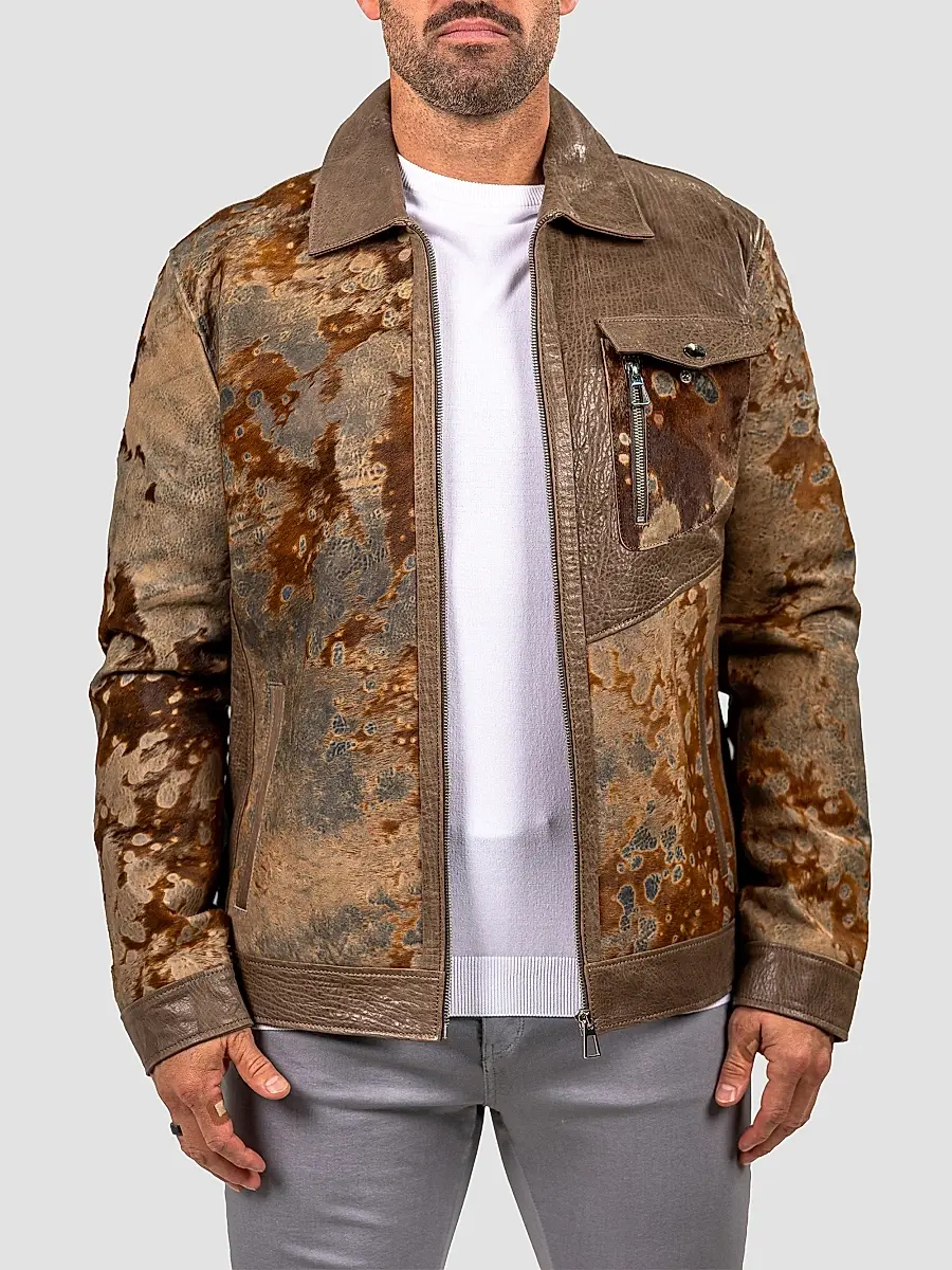 Maceoo Men's Marthyr Cowhide Jacket | Thumbnail 2 Maceoo Men's Marthyr Cowhide Jacket | Thumbnail 2
