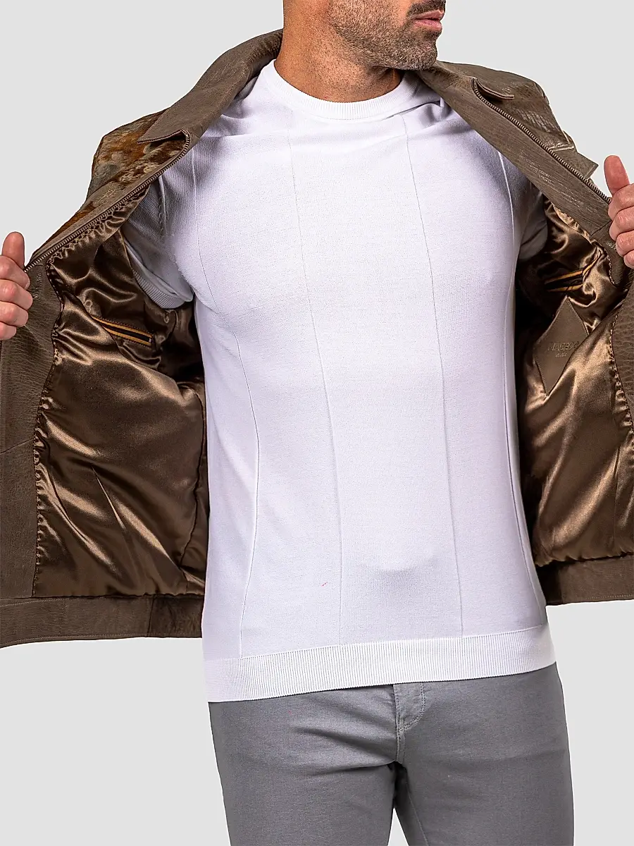 Maceoo Men's Marthyr Cowhide Jacket | Thumbnail 4 Maceoo Men's Marthyr Cowhide Jacket | Thumbnail 4