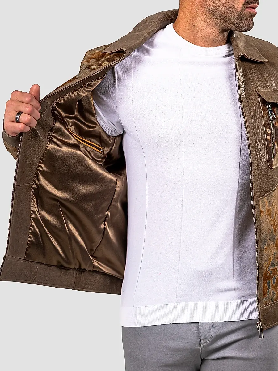 Maceoo Men's Marthyr Cowhide Jacket | Thumbnail 5 Maceoo Men's Marthyr Cowhide Jacket | Thumbnail 5