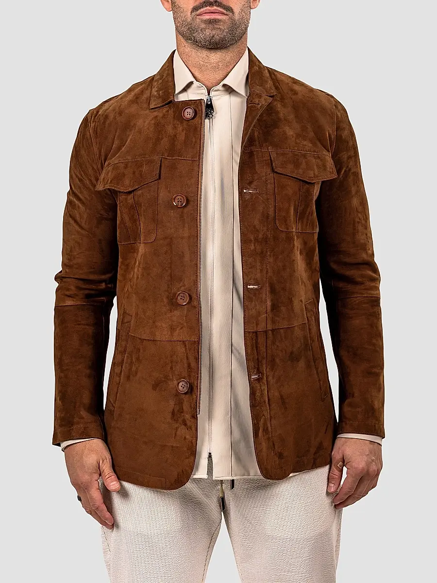 Maceoo Men's Marthyr Suede Jacket | Thumbnail 2 Maceoo Men's Marthyr Suede Jacket | Thumbnail 2