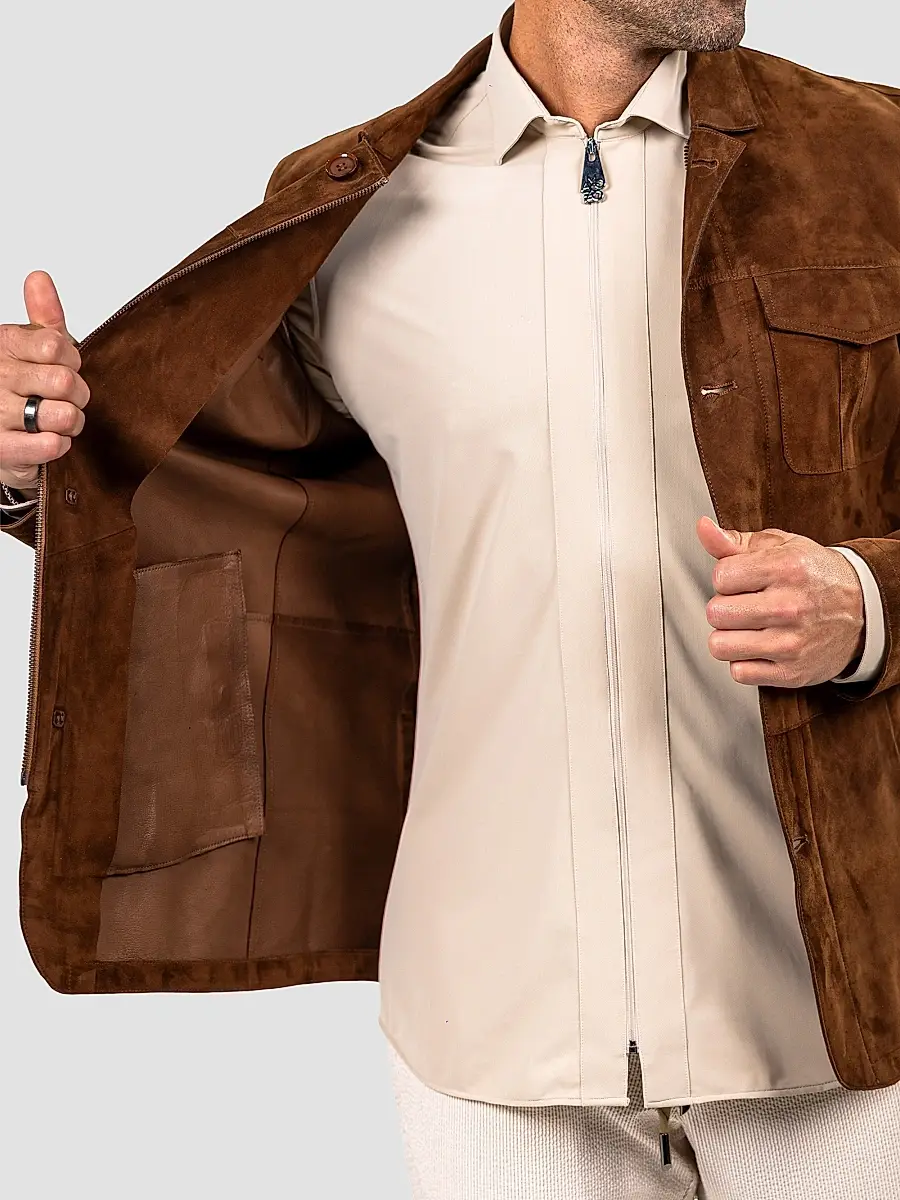 Maceoo Men's Marthyr Suede Jacket | Thumbnail 8 Maceoo Men's Marthyr Suede Jacket | Thumbnail 8